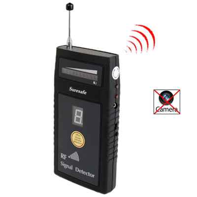 RF Signal Detector / Wireless & Wired Camera Detector / Bug Detector / Radio Frequency Devices with Digit Sensitivity Display (SH-055U8L)