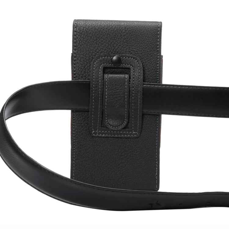 Litchi Texture Vertical Flip Upright Leather Case / Waist Bag for Galaxy S9+ / S8+ / Note 8 & Note 5, Huawei Mate 8,etc(Black)