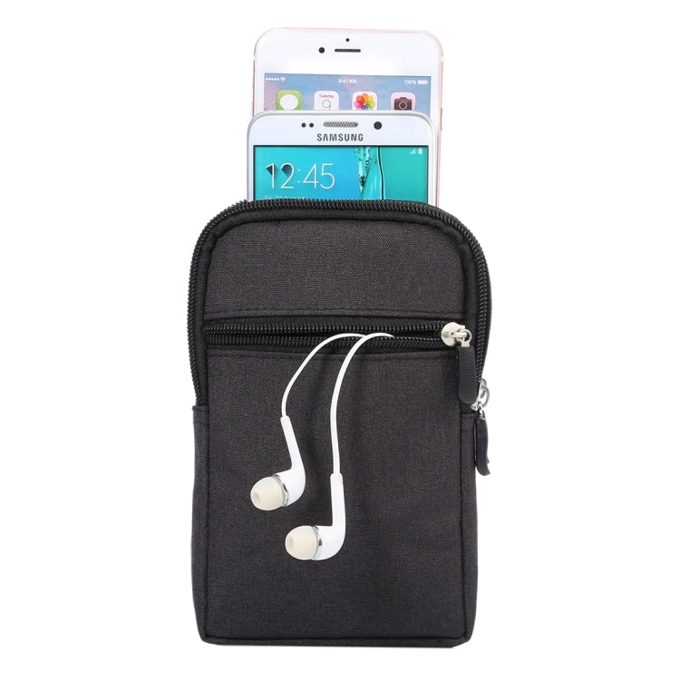 Universal Jeans Leisure Style Leather Case / Waist Bag for Galaxy S9+ & S8+ & Note 8 & S7 Edge / iPhone X & 7 & 7 Plus & 6 Plus & 6s Plus / Huawei Mate 8, Size:18.0 x 11.0 x 2.5cm