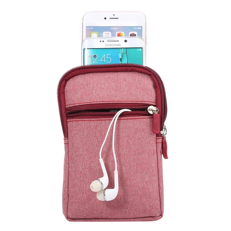 Universal Jeans Leisure Style Leather Case / Waist Bag for Galaxy S9+ & S8+ & Note 8 & S7 Edge / iPhone X & 7 & 7 Plus & 6 Plus & 6s Plus / Huawei Mate 8, Size:18.0 x 11.0 x 2.5cm