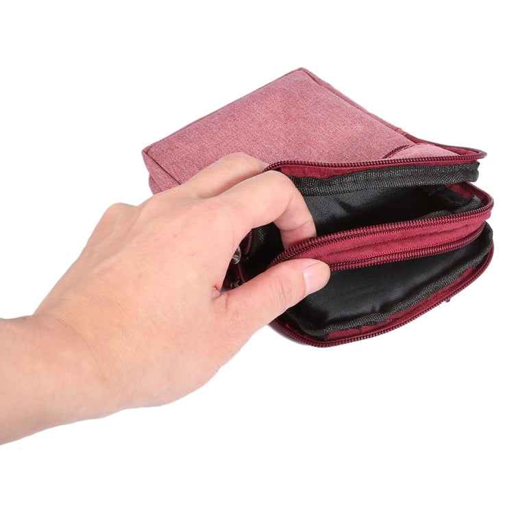 Universal Jeans Leisure Style Leather Case / Waist Bag for Galaxy S9+ & S8+ & Note 8 & S7 Edge / iPhone X & 7 & 7 Plus & 6 Plus & 6s Plus / Huawei Mate 8, Size:18.0 x 11.0 x 2.5cm