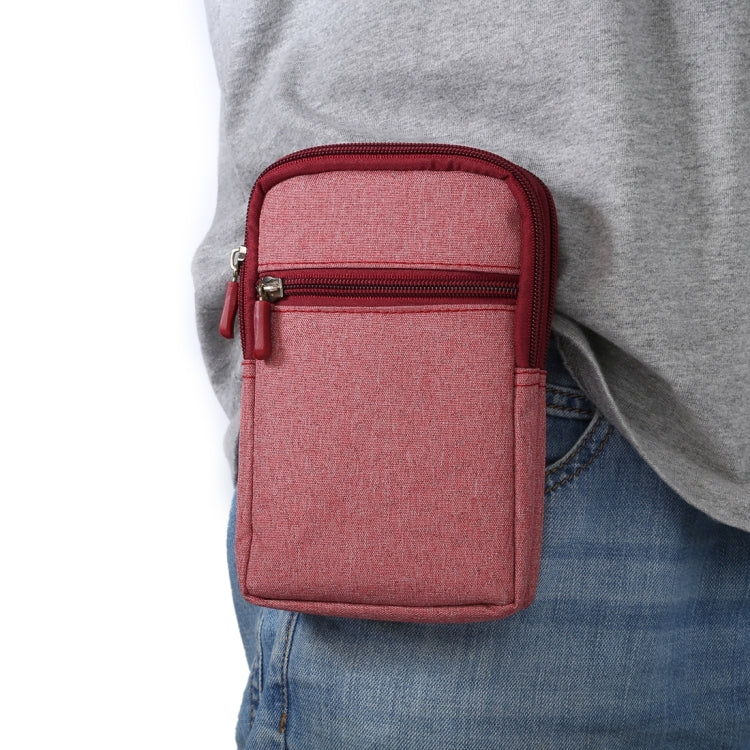 Universal Jeans Leisure Style Leather Case / Waist Bag for Galaxy S9+ & S8+ & Note 8 & S7 Edge / iPhone X & 7 & 7 Plus & 6 Plus & 6s Plus / Huawei Mate 8, Size:18.0 x 11.0 x 2.5cm