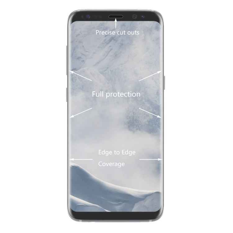 ENKAY Hat-Prince for Galaxy S8 + / G9550 0.26mm 9H Surface Hardness 3D Explosion-proof Full Screen Curved Heat Bending Tempered Glass Color Screen Film