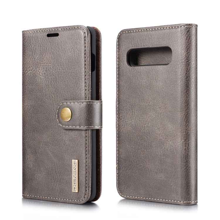 DG.MING Crazy Horse Texture Flip Detachable Magnetic Leather Case for Samsung Galaxy S10, with Holder & Card Slots & Wallet, For Samsung Galaxy S10, Galaxy S10