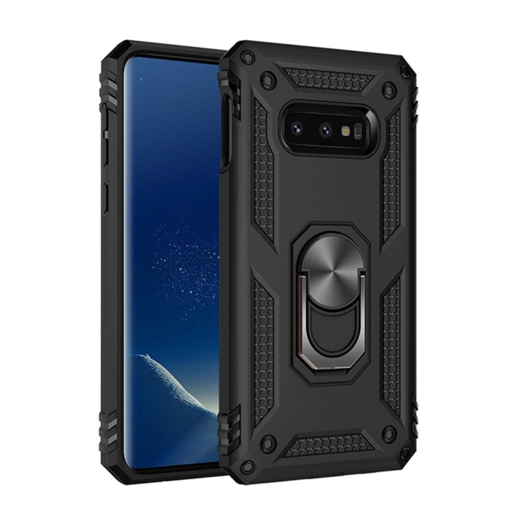 Sergeant Armor Shockproof TPU + PC Protective Case for Galaxy S10e, with 360 Degree Rotation Holder