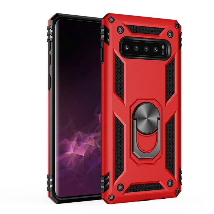 Sergeant Armor Shockproof TPU + PC Protective Case for Galaxy S10 Plus, with 360 Degree Rotation Holder
