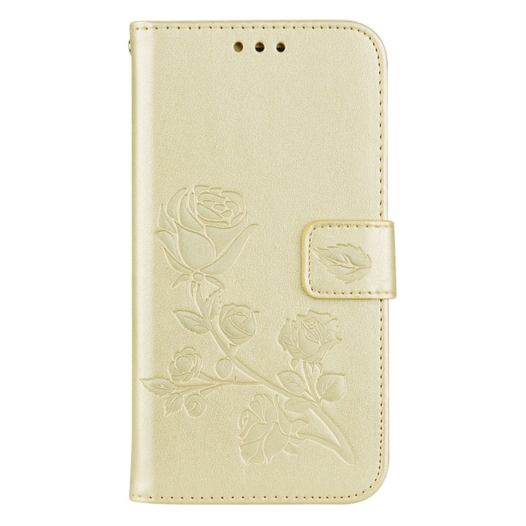 For Galaxy J3 (2017) / J330 (EU Version) Roses Pressed Flower Pattern Horizontal Flip Leather Case with Holder & Card Slots & Wallet