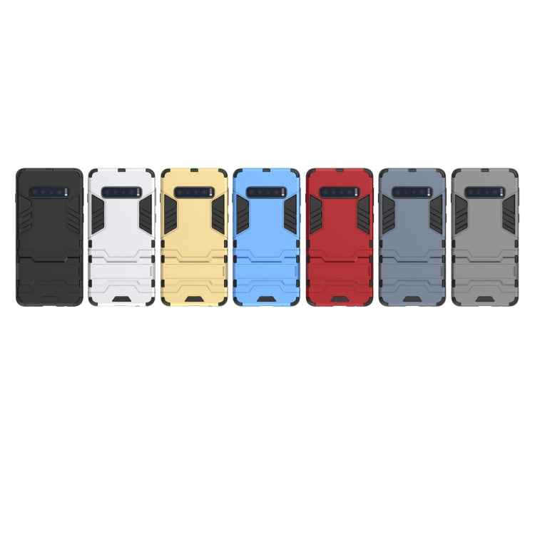 Shockproof PC + TPU Case for Galaxy S10, with Holder, For Samsung Galaxy S10