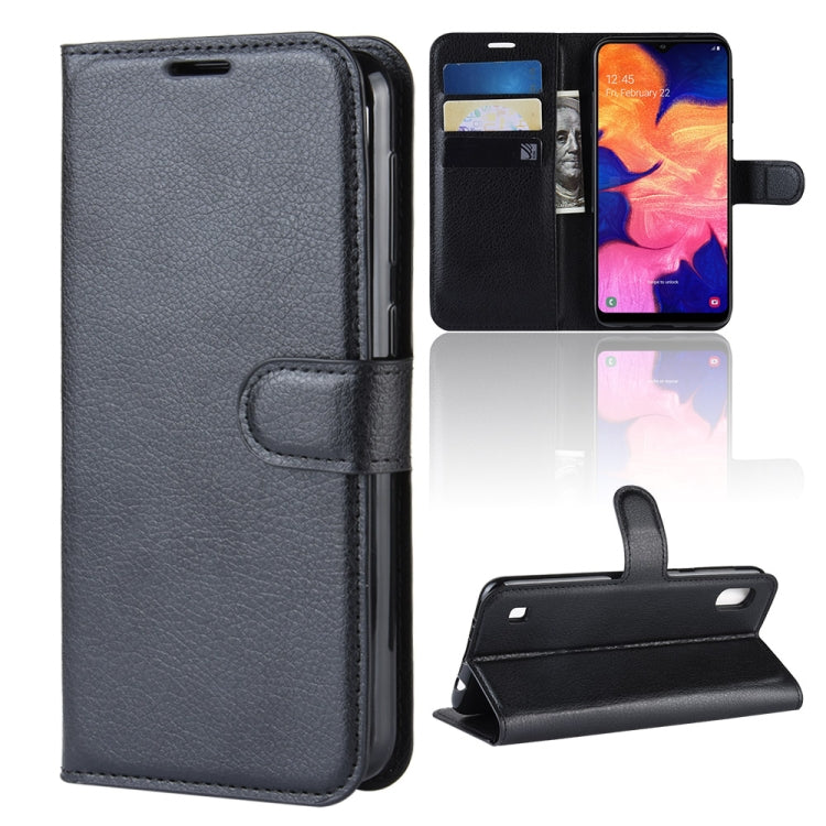 Litchi Texture Horizontal Flip Leather Case for Galaxy A10, with Wallet & Holder & Card Slots, For Galaxy A10 (1), For Galaxy A10 (1), For Galaxy A10