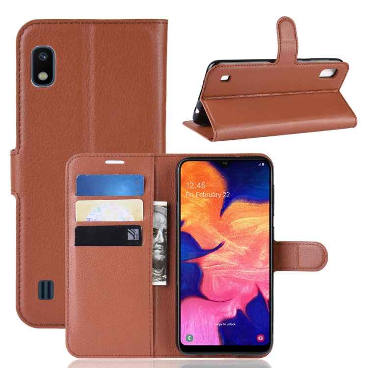 Litchi Texture Horizontal Flip Leather Case for Galaxy A10, with Wallet & Holder & Card Slots, For Galaxy A10 (1), For Galaxy A10 (1), For Galaxy A10