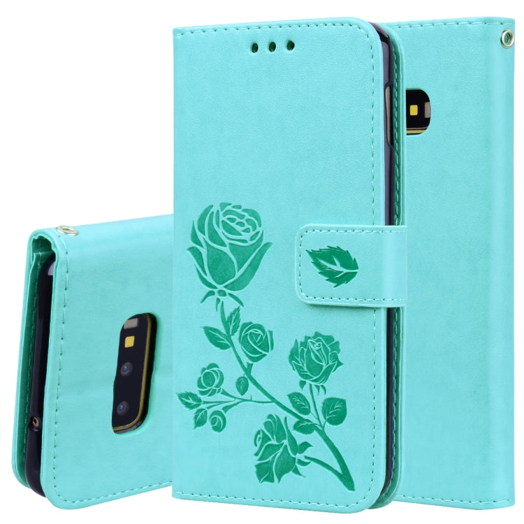 Rose Embossed Horizontal Flip PU Leather Case for Galaxy S10e, with Holder & Card Slots & Wallet, Galaxy S10e, For Samsung Galaxy S10e