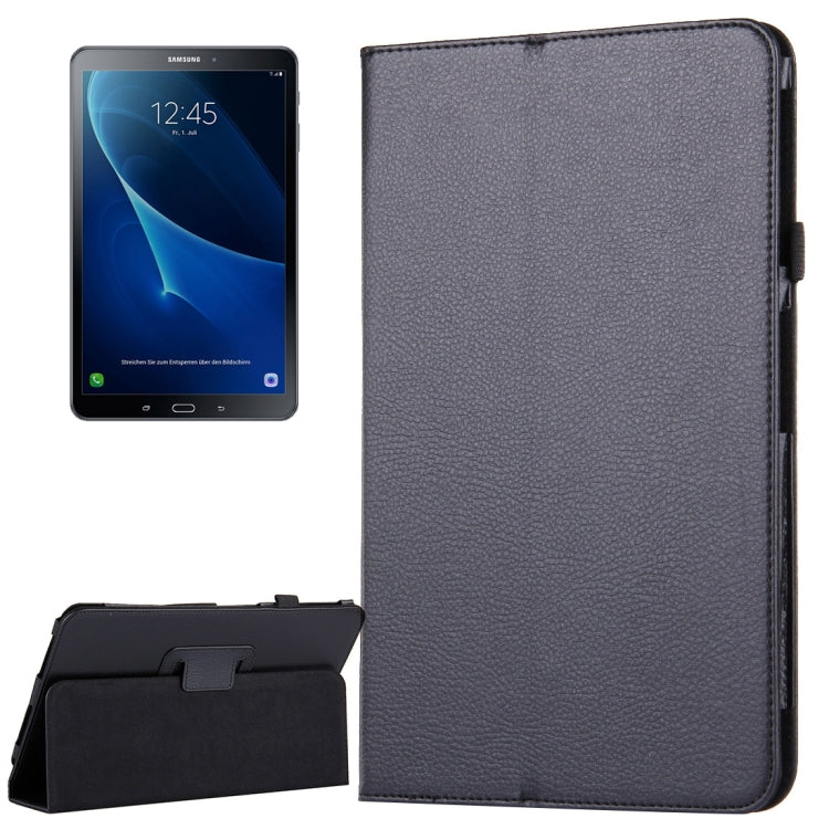 For Galaxy Tab A 10.1 / T580 Litchi Texture Magnetic Horizontal Flip Leather Case with Holder & Sleep / Wake-up Function, Galaxy Tab A 10.1 (2016), For Galaxy Tab A 10.1 (2016) / T580