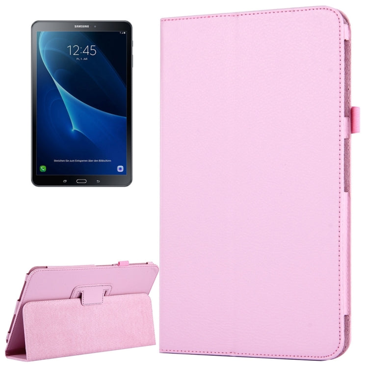 For Galaxy Tab A 10.1 / T580 Litchi Texture Magnetic Horizontal Flip Leather Case with Holder & Sleep / Wake-up Function, Galaxy Tab A 10.1 (2016), For Galaxy Tab A 10.1 (2016) / T580