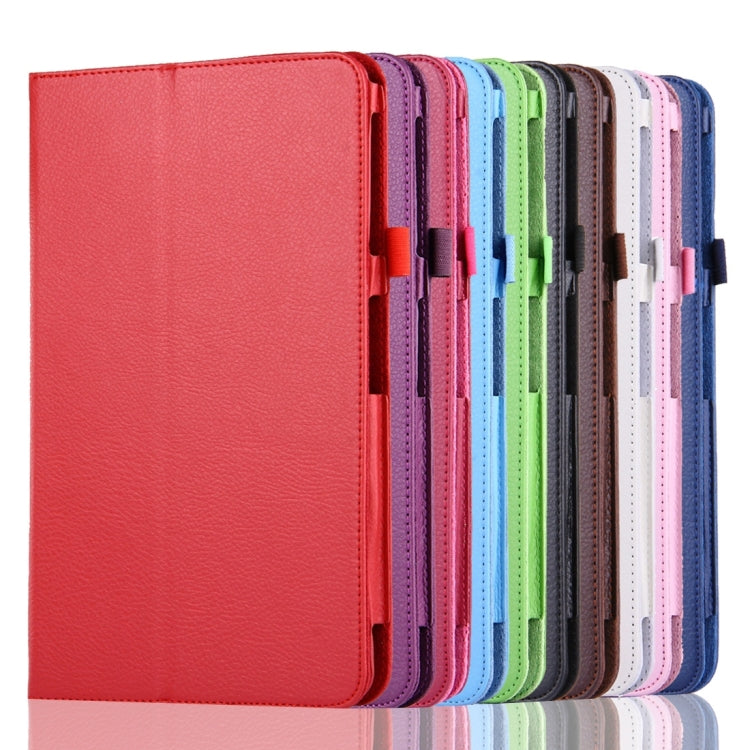 For Galaxy Tab A 10.1 / T580 Litchi Texture Magnetic Horizontal Flip Leather Case with Holder & Sleep / Wake-up Function, Galaxy Tab A 10.1 (2016), For Galaxy Tab A 10.1 (2016) / T580