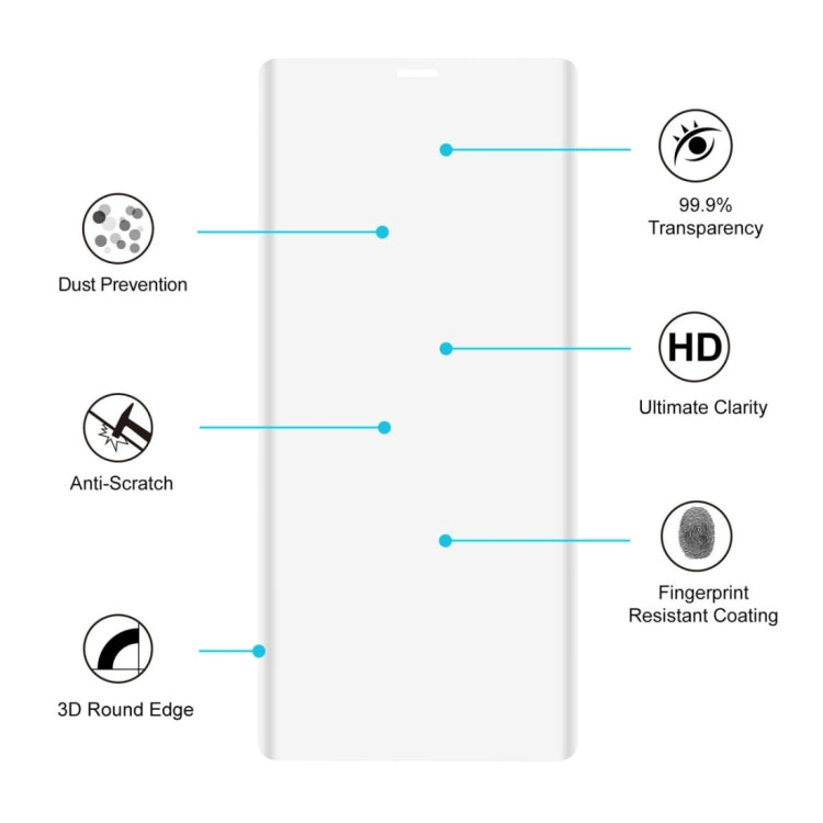 ENKAY Hat-Prince for Galaxy Note 8 0.26mm 9H Surface Hardness 3D Explosion-proof Full Screen Curved Tempered Glass Screen Film, For Galaxy Note 8