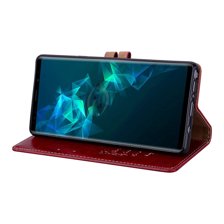 Business Style Oil Wax Texture Horizontal Flip Leather Case, with Holder & Card Slots & Wallet For Galaxy Note9