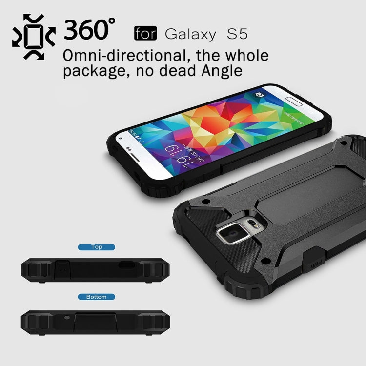 Coque Tough Armor en TPU et PC pour Galaxy S5/G900