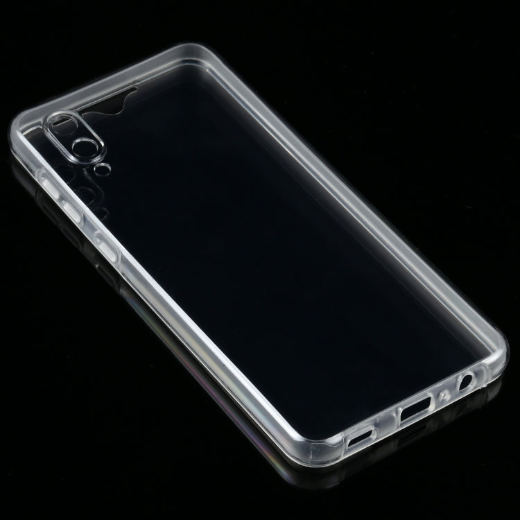 For Samsung Galaxy A02 PC+TPU Ultra-Thin Double-Sided All-Inclusive Transparent Mobile Phone Case, For Samsung Galaxy A02