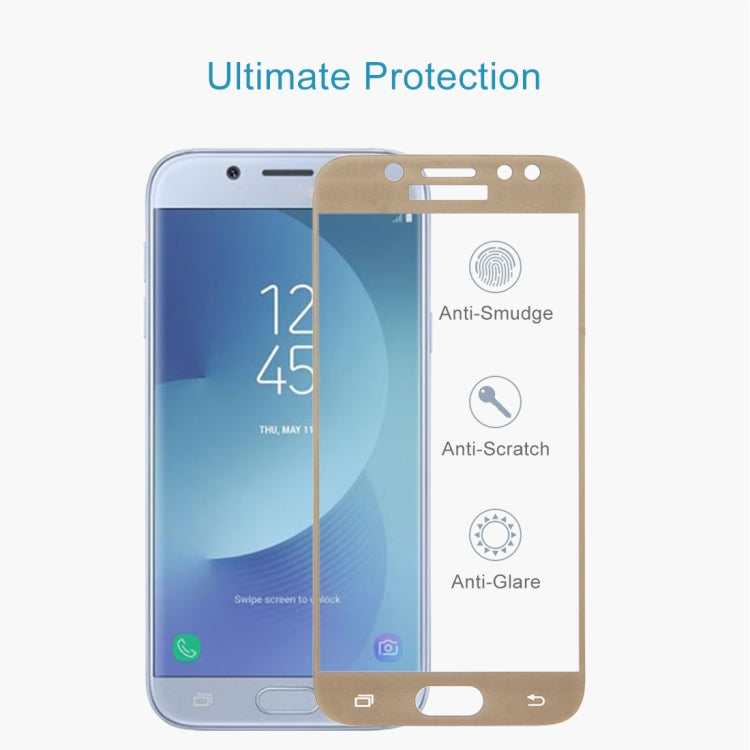 For Galaxy J5 (2017) (EU Version) 0.26mm 9H Surface Hardness 2.5D Curved Silk-screen Full Screen Tempered Glass Screen Protector