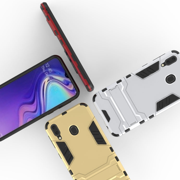 Shockproof PC + TPU Case for Galaxy M20, with Holder, For Samsung Galaxy M20