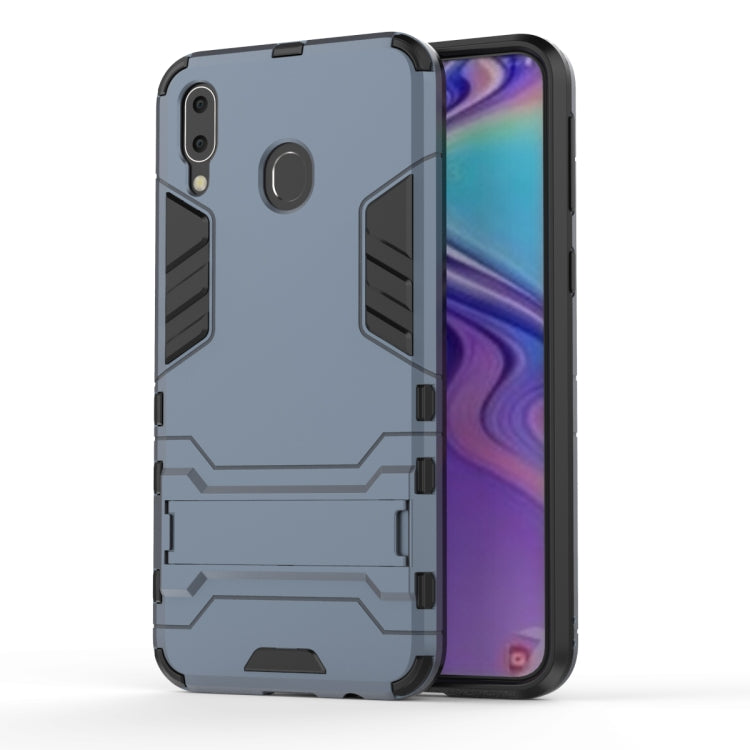 Shockproof PC + TPU Case for Galaxy M20, with Holder, For Samsung Galaxy M20