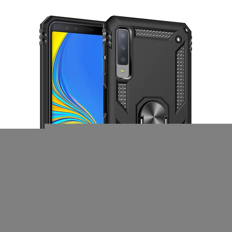 Sergeant Armor Shockproof TPU + PC Protective Case for Galaxy A7 2018, with 360 Degree Rotation Holder, For Galaxy A7 2018