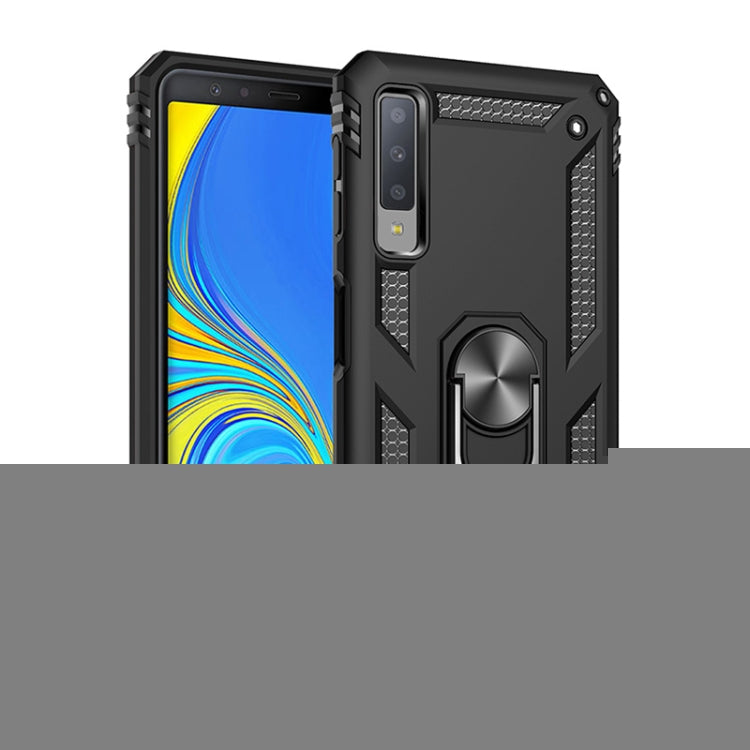 Sergeant Armor Shockproof TPU + PC Protective Case for Galaxy A7 2018, with 360 Degree Rotation Holder, For Galaxy A7 2018
