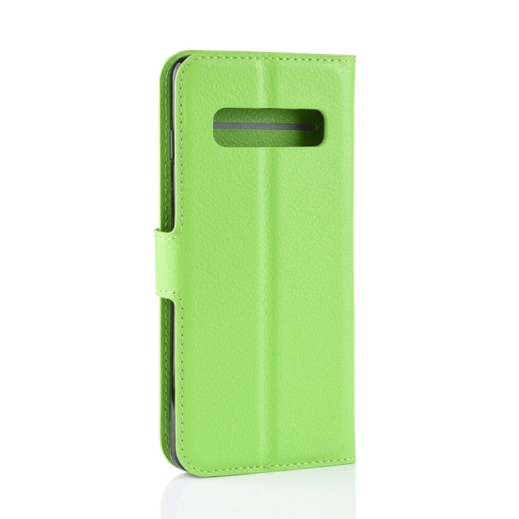 Litchi Texture Horizontal Flip Leather Case for Galaxy S10 6.1, with Wallet & Holder & Card Slots, Galaxy S10, For Galaxy S10