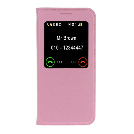 Funda de cuero con tapa horizontal y textura de lichi para Galaxy J5 (2017) (versión estadounidense) con identificador de llamadas