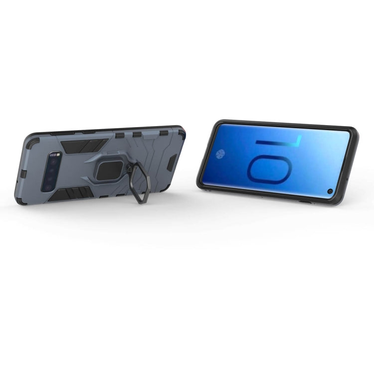 PC + TPU Shockproof Protective Case for Samsung Galaxy S10, with Magnetic Ring Holder