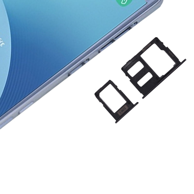 Bandeja para tarjeta SIM + Bandeja para tarjeta Micro SD para Galaxy J3 (2017) Single SIM / J330 y J5 (2017) Single SIM / J530 y J7 (2017) Single SIM / J730, Galaxy J3 (2017) Single, Para Galaxy J730 Single, Para Galaxy J730 Single SIM...