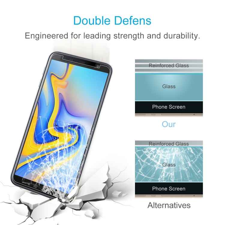 50 PCS 0.26mm 9H 2.5D Tempered Glass Film for Galaxy J6 (2018) , No Retail Package