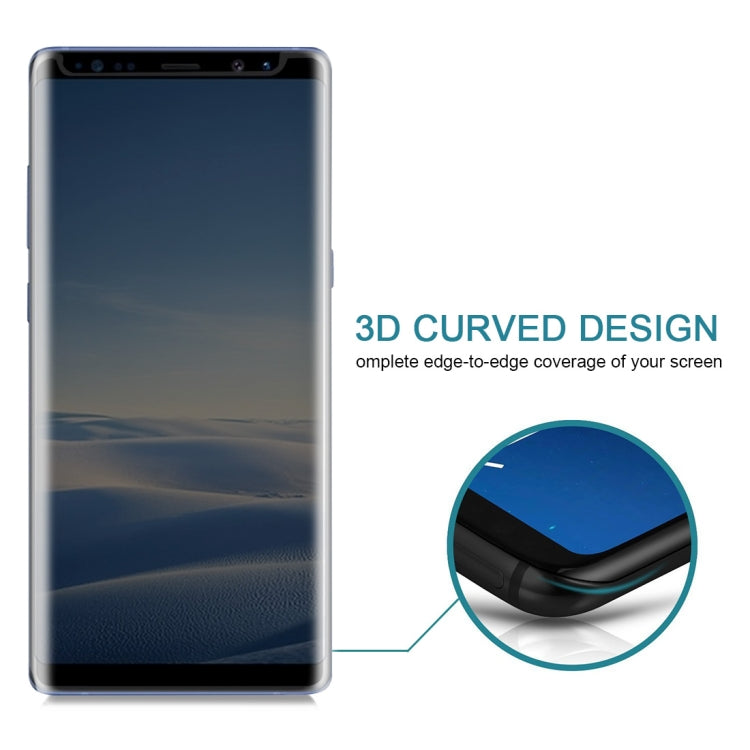 For Galaxy Note 8 0.26mm 9H Surface Hardness 3D Curved Privacy Anti-glare Non-full Screen Tempered Glass Screen Protector, For Galaxy Note 8