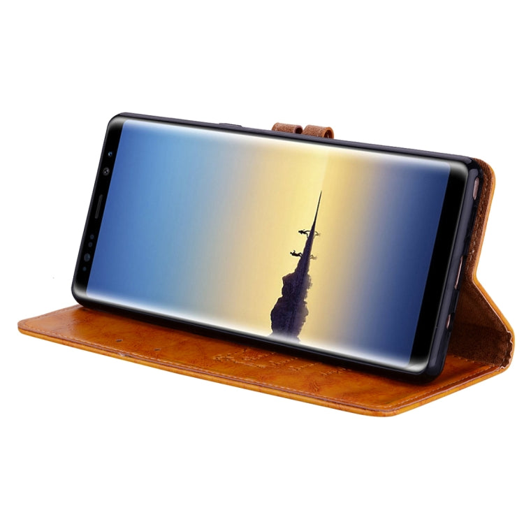 For Samsung Galaxy Note 8 Business Style Oil Wax Texture Horizontal Flip Leather Case with Holder & Card Slots & Wallet