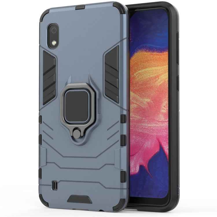 PC + TPU Shockproof Protective Case for Galaxy A10, with Magnetic Ring Holder