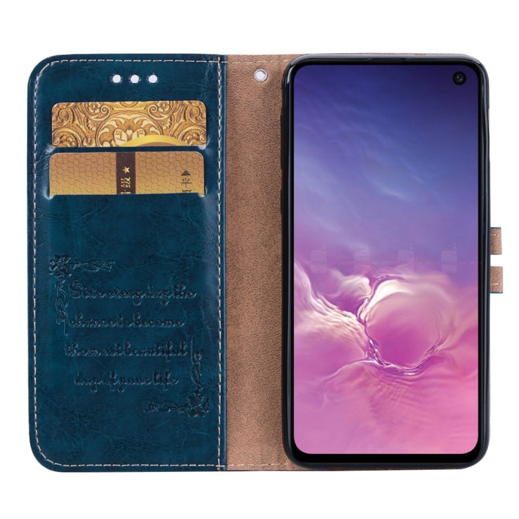 Business Style Oil Wax Texture Horizontal Flip Leather Case for Galaxy S10 E, with Holder & Card Slots & Wallet, For Galaxy S10 E