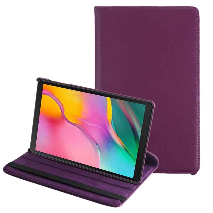 Litchi Texture Horizontal Flip 360 Degrees Rotation Leather Case for Galaxy Tab A 10.1 (2019) T510 / T515, with Holder
