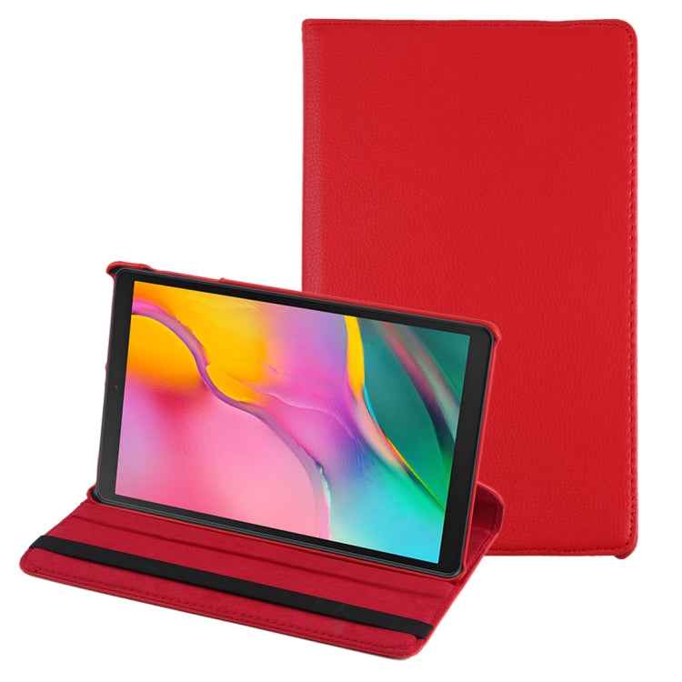 Litchi Texture Horizontal Flip 360 Degrees Rotation Leather Case for Galaxy Tab A 10.1 (2019) T510 / T515, with Holder