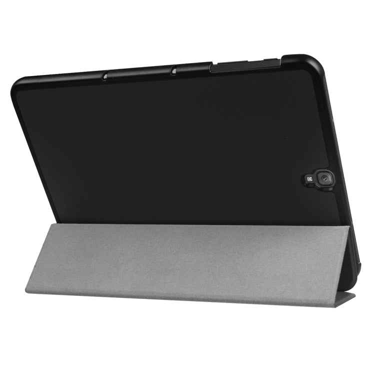 For Galaxy Tab S3 9.7 inch T820 / T825 Custer Texture Horizontal Flip Leather Case with 3-folding Holder, For Galaxy Tab S3 9.7
