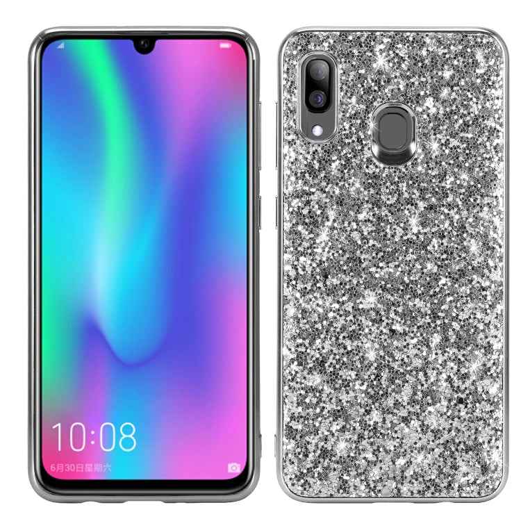 Glittery Powder Shockproof TPU Case for Galaxy A30, For Galaxy A30