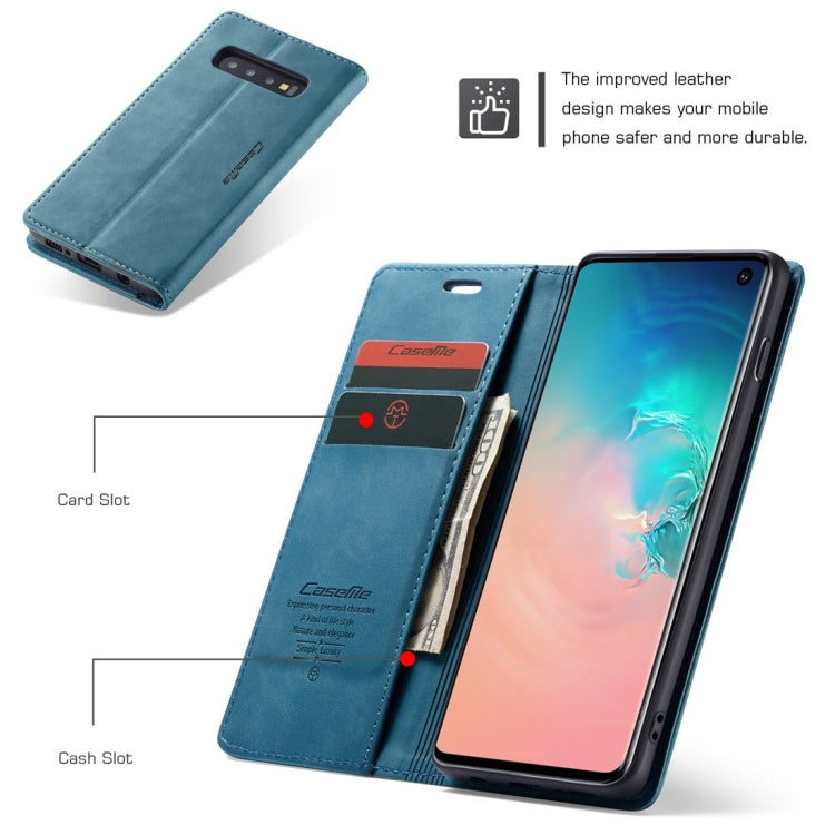 CaseMe-013 Multifunctional Retro Frosted Horizontal Flip Leather Case for Galaxy S10, with Card Slot & Holder & Wallet, For Galaxy S10