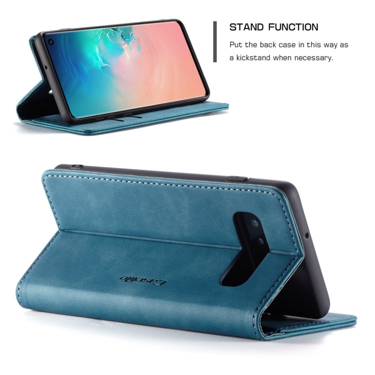 CaseMe-013 Multifunctional Retro Frosted Horizontal Flip Leather Case for Galaxy S10, with Card Slot & Holder & Wallet, For Galaxy S10