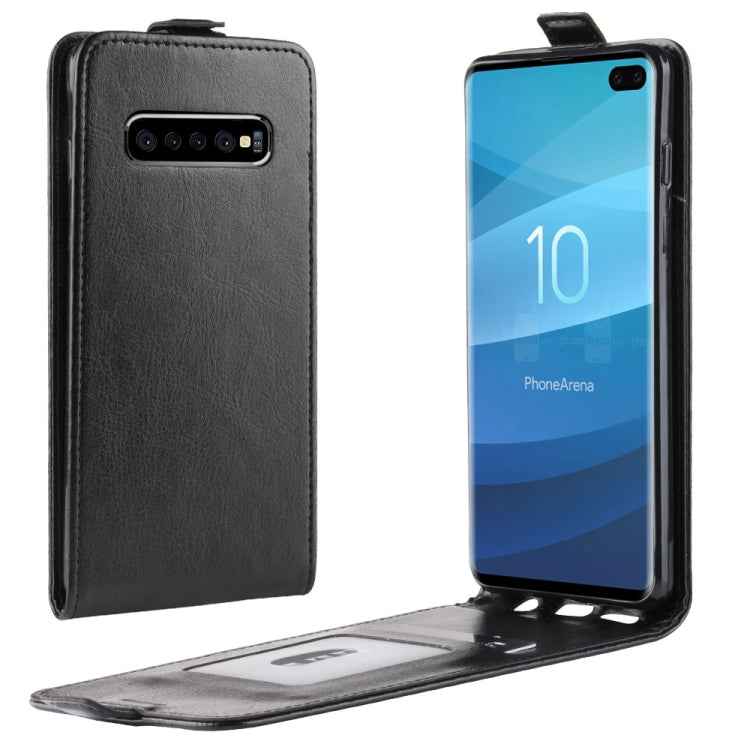 Business Style Vertical Flip TPU Leather Case for Galaxy S10+, with Card Slot