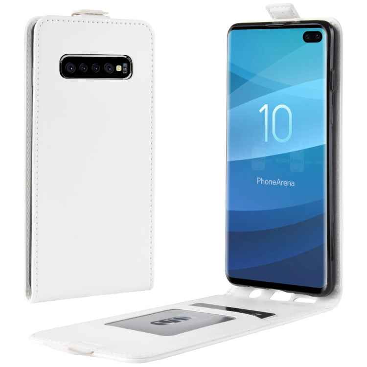 Business Style Vertical Flip TPU Leather Case for Galaxy S10+, with Card Slot