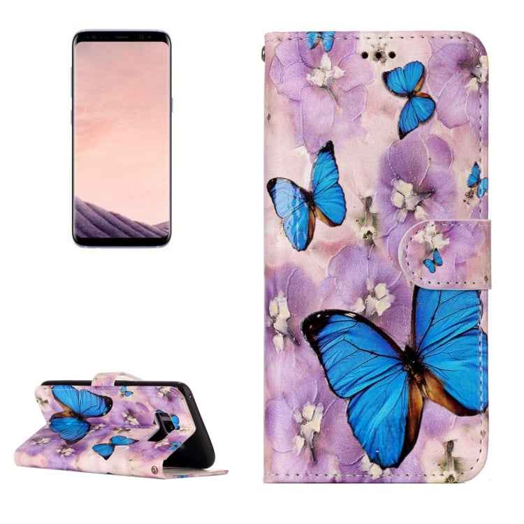 For Galaxy S8 Gloss Oil Embossed Horizontal Flip Leather Case with Holder & Card Slots & Wallet & Photo Frame