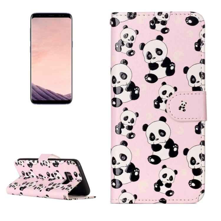 For Galaxy S8 Gloss Oil Embossed Horizontal Flip Leather Case with Holder & Card Slots & Wallet & Photo Frame