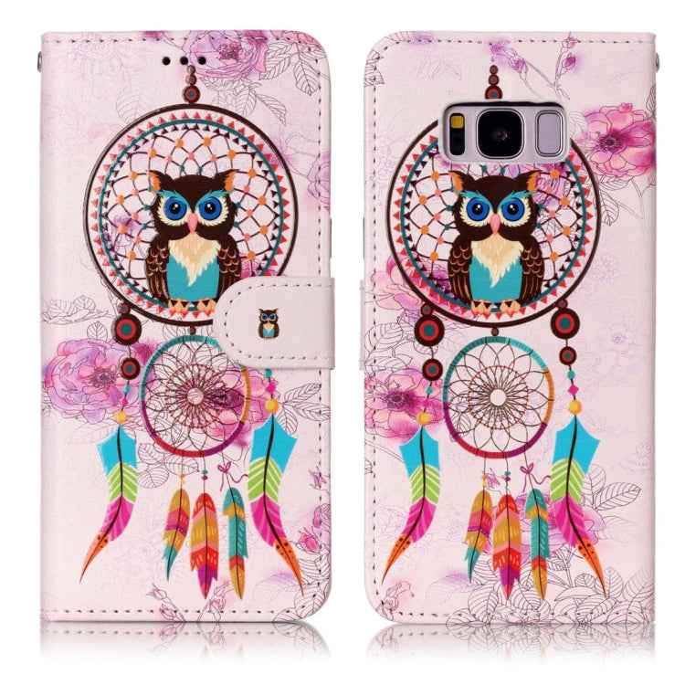 For Galaxy S8 Gloss Oil Embossed Horizontal Flip Leather Case with Holder & Card Slots & Wallet & Photo Frame