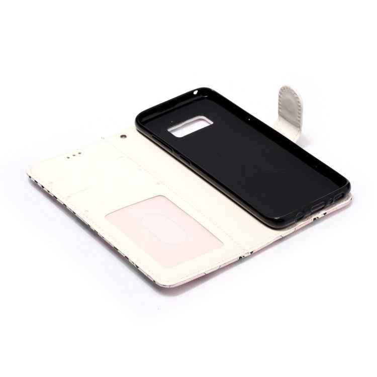 For Galaxy S8 Gloss Oil Embossed Horizontal Flip Leather Case with Holder & Card Slots & Wallet & Photo Frame