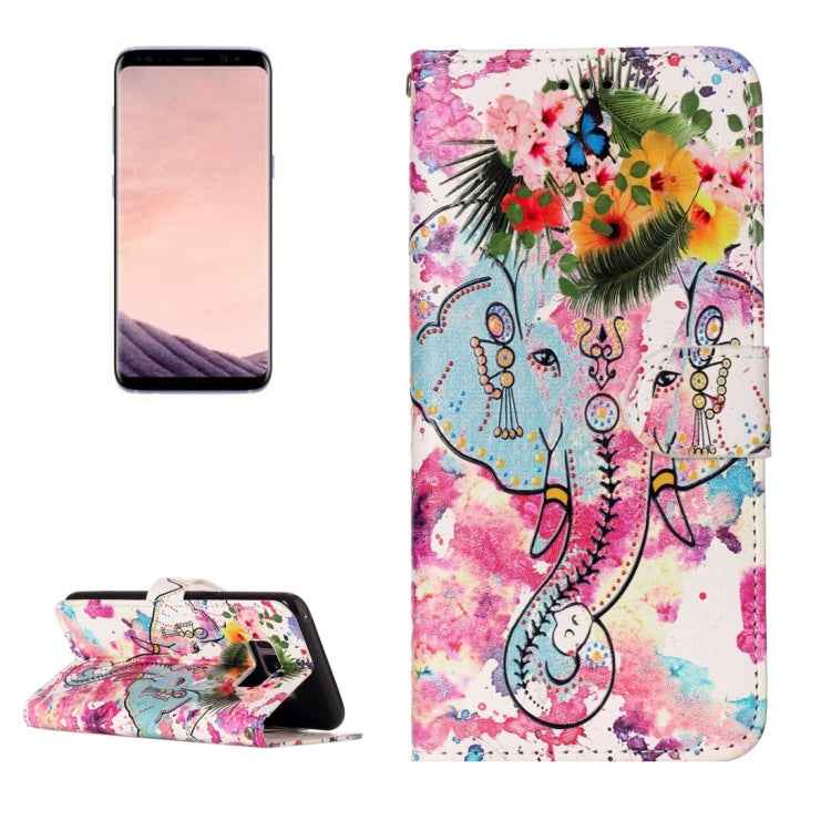 For Galaxy S8 Gloss Oil Embossed Horizontal Flip Leather Case with Holder & Card Slots & Wallet & Photo Frame