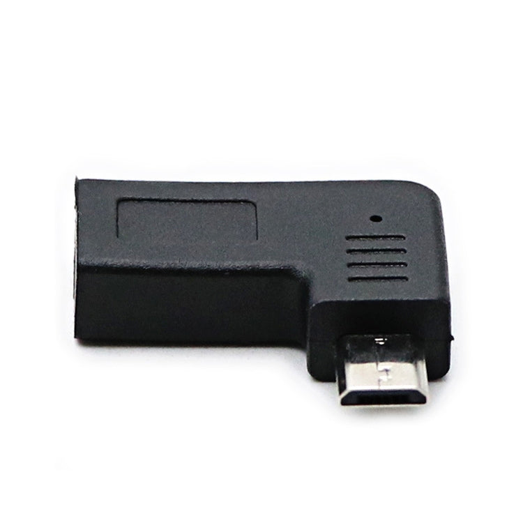 Adaptateur convertisseur coudé USB-C / Type-C femelle vers micro USB (angle droit / gauche) mâle 2 pièces